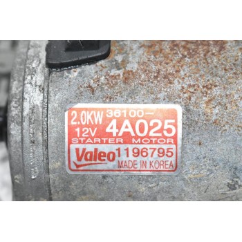 Μίζα Kia Sorento 2.5cc CRD 140PS D4CB 2001-2006 36100-4A025  VALEO 1196795 (10 Δόντια)