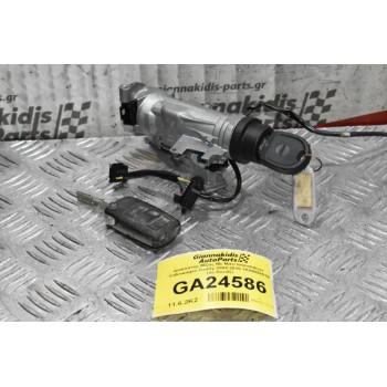Διακόπτης Μίζας Με Μάτι Immobilizer Volkswagen Caddy 2004-2010 1K0905851B (2ό Κλειδί)