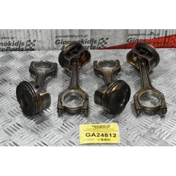 Πιστόνια Bmw 1.6 116i 316i 122PS N43B16AA 2007-2011 (82mm) (23mm Πείρος) (4 Τμχ) (Μαζί Με Μπιέλες)