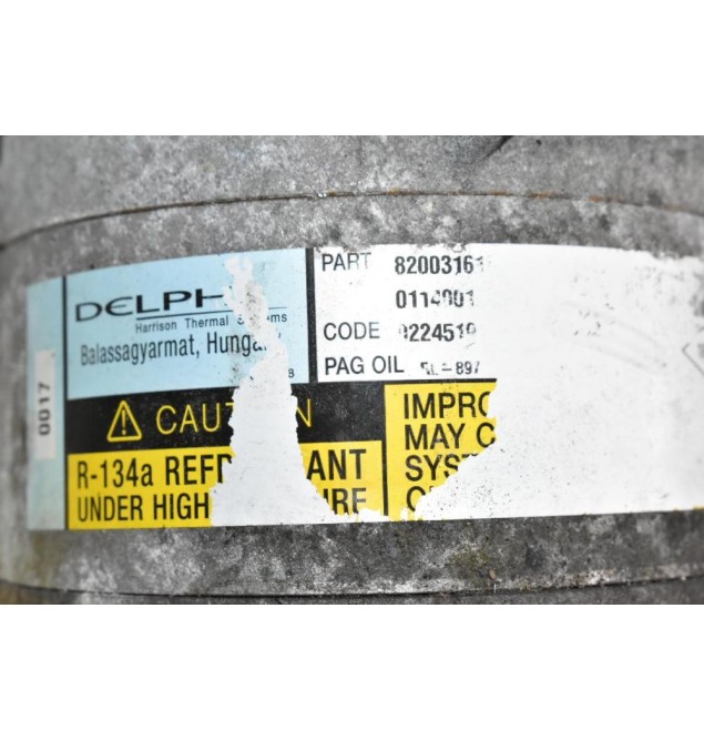 Κομπρεσέρ Aircondition Renault Megane 1.6 16V K4MJ760 113PS 2003-2009  DELPHI 8200316164