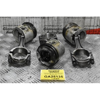 Πιστόνια Και Μπιέλες Toyota Hilux-Hiace 2KD 2001-2005  (Εξωτερικη Διάμετρος 92mm) (3 Τμχ)