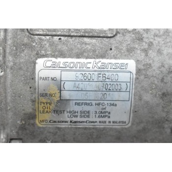 Κομπρεσέρ Aircondition Nissan Navara D40 YD25 2005-2012 CALSONIC 92600-EB400 (Euro 3)