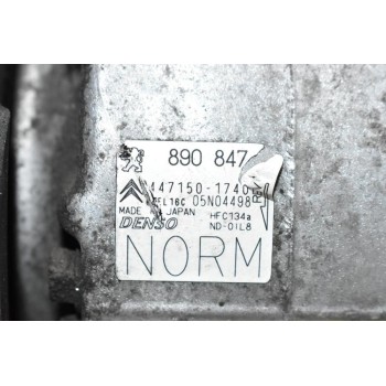 Κομπρεσέρ Aircondition - A/C Κλιματισμός Peugeot 308 5F02 2008-2015 DENSO 447150-1740 (Σπάσιμο Στην Τροχαλία)