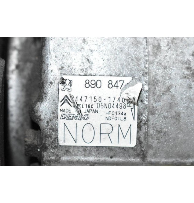 Κομπρεσέρ Aircondition - A/C Κλιματισμός Peugeot 308 5F02 2008-2015 DENSO 447150-1740 (Σπάσιμο Στην Τροχαλία)