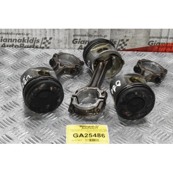 Πιστόνια Με Μιέλες Nissan Navara D22 YD25 2001-2005 (Εξωτερικη Διαμετρος 89mm)(3 Τμχ)