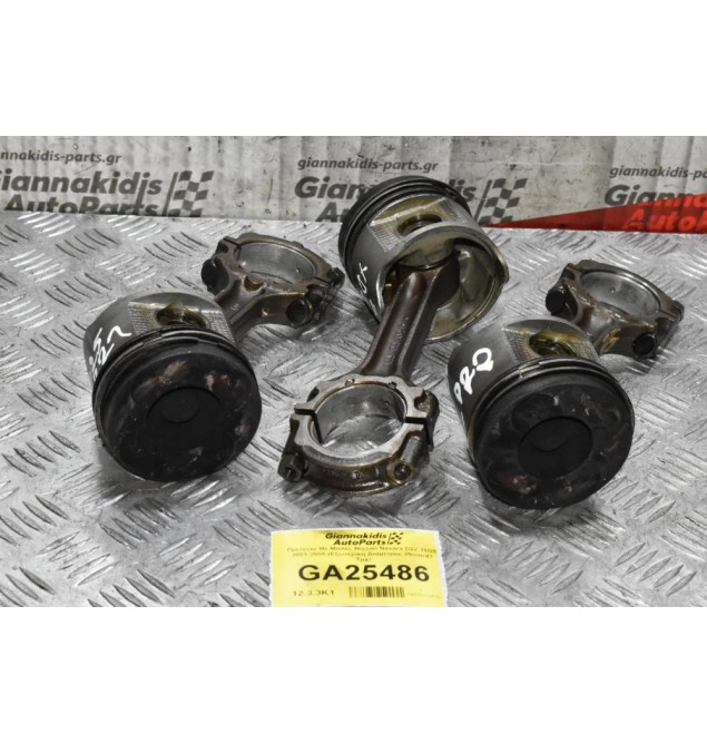 Πιστόνια Με Μιέλες Nissan Navara D22 YD25 2001-2005 (Εξωτερικη Διαμετρος 89mm)(3 Τμχ)