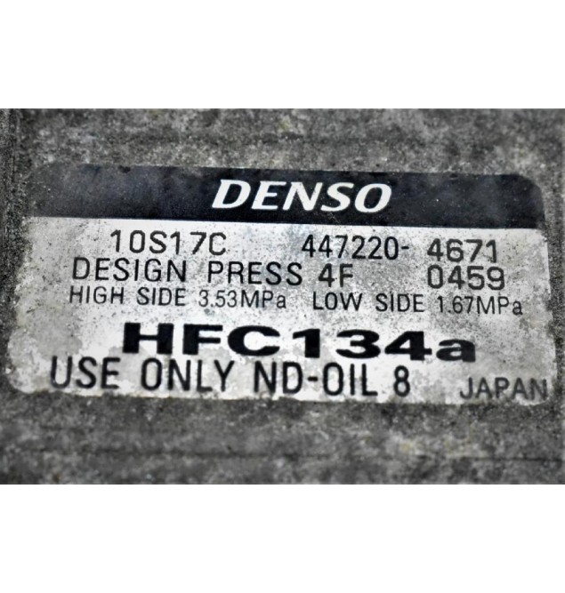 Κομπρεσέρ Aircondition - A/C Ford Maverick - Mazda Tribute 2.3 16V L3 2005-2012 DENSO 10S17C   447220-4671 HFC134a