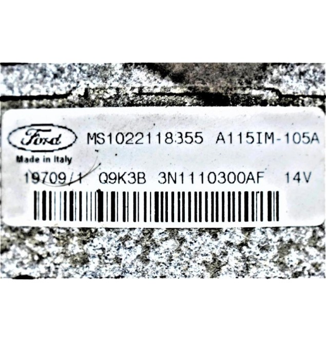 Δυναμό Ford Focus 1.6 SHDA 2004-2012 MS1022118355 Q9K3B   3N110300AF