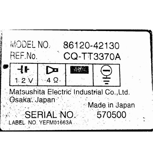 Ράδιο-CD-MP3  Toyota RAV4 2002-2006 86120-42130