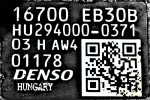Αντλία Πετρελαίου Nissan Navara D40 2005-2010 DENSO 16700-EB30B HU294000-0371 (Euro 3)