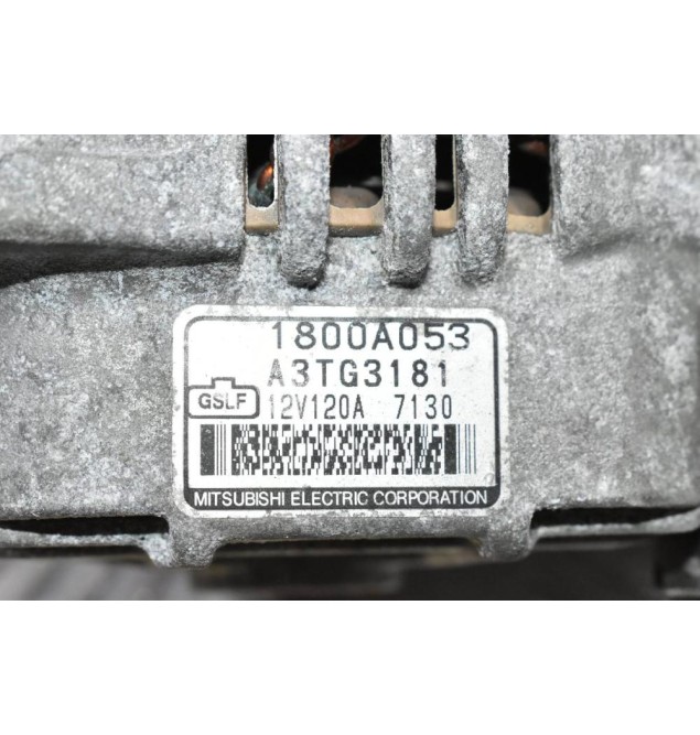 Δυναμό Mitsubishi Outlander 2.4 4B12 2007-2012 1800A053 A3TG3181 120A
