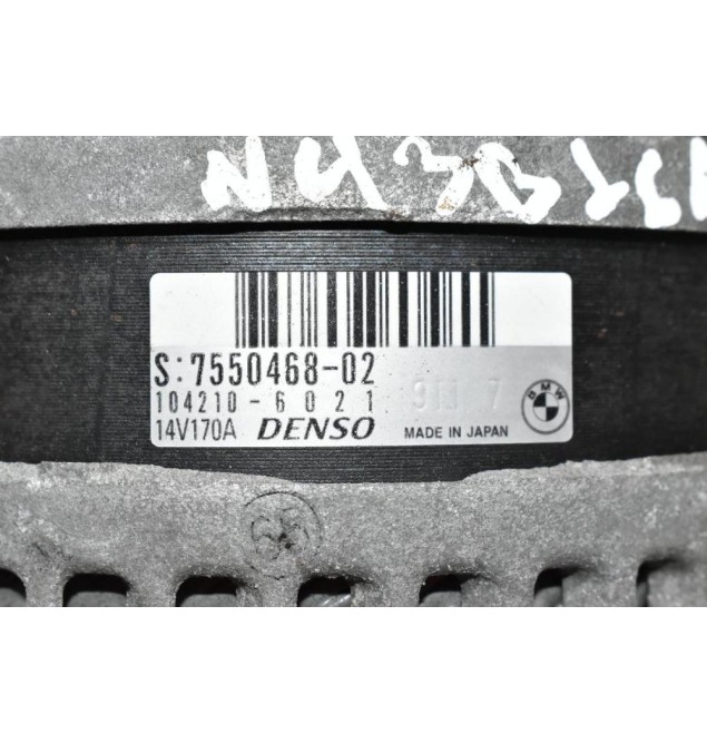 Δυναμό Bmw N43B20 - N43B16 2005-2010 7550468-02 104210-6021 170A