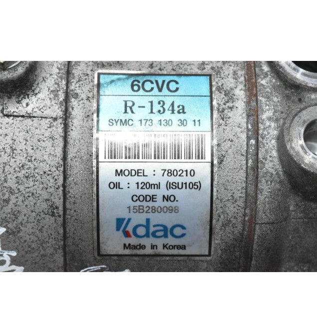 Κομπρεσέρ Aircondition - A/C SsangYong Tivoli 673910 2010-2020 780210 15B280098