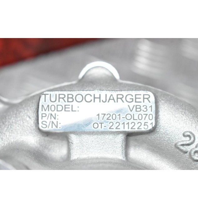 Turbo/Τουρμπίνα Toyota Hilux 2.5 2KD KUN 2010-2015 17201-0L070 (Καινούργια)