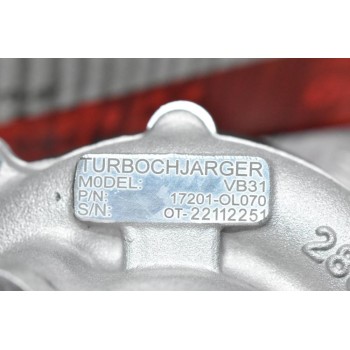 Turbo/Τουρμπίνα Toyota Hilux 2.5 2KD KUN 2010-2015 17201-0L070 (Καινούργια)