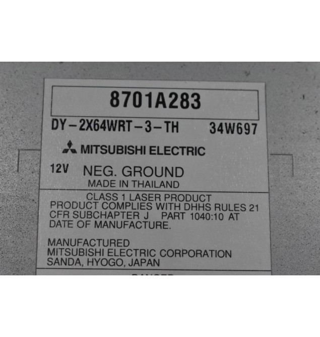 Ράδιο-CD Mitsubishi L200 KB4 2006-2015 8701A283