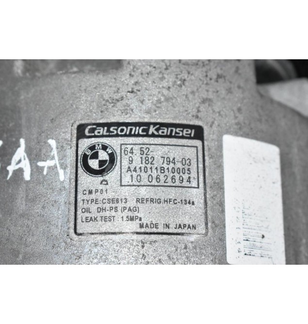 Κομπρεσέρ Aircondition - A/C Bmw 1.6 116i 316i 122PS N43B16AA 2007-2011 CALSONIC 9182794-03 A41011B10005