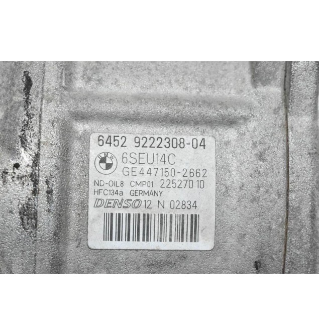 Κομπρεσέρ Aircondition - A/C Bmw 1 118i 116i N13B16A 2012-2018 DENSO 9222308-04 GE447150-2662