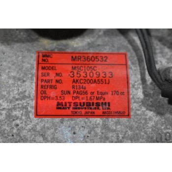 Κομπρεσέρ Aircondition Mitsubishi L200 4D56 K74 1997-2005 MR360532