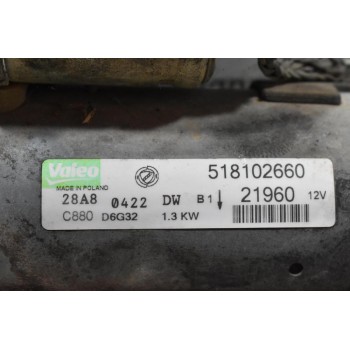 Μίζα Fiat Punto 1.3 16V Diesel 199A2000 MultiJet 2005-2012 VALEO 518102660