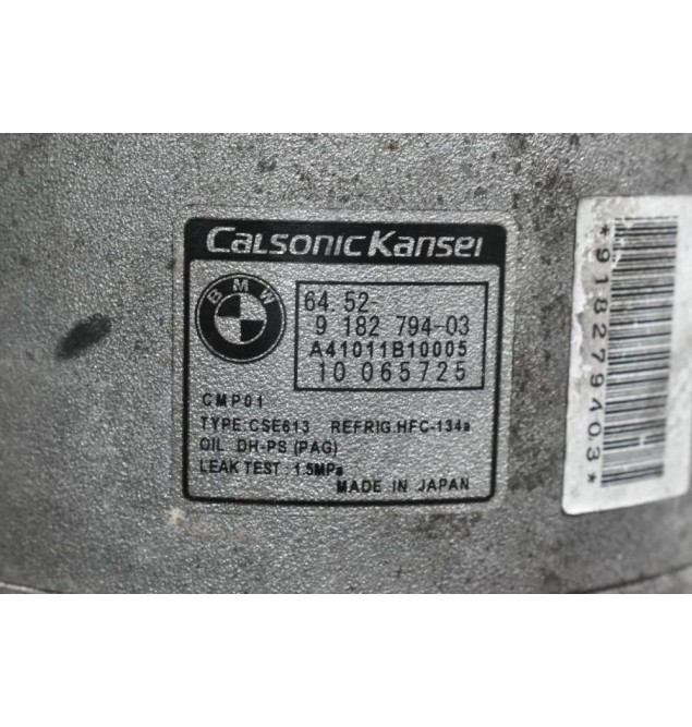 Κομπρεσέρ Aircondition - A/C Bmw E90 320 143ps N43B20A 2005-2010 9182794-03