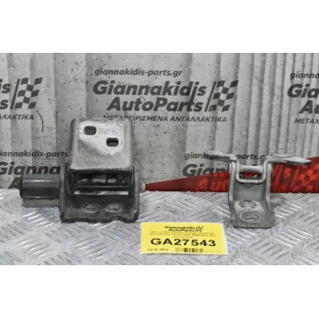 Μεντεσέδες Πόρτας Εμπρός Αριστερά Renault Clio 1.5 DCI K9K 2005-2012 (Σετ Ανω-Κάτω)