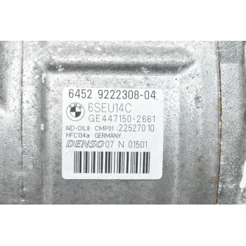 Κομπρεσέρ Aircondition - A/C Bmw 1 118i 116i N13B16A 2012-2018 DENSO 9222308-04 GE447150-2664