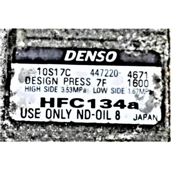 Κομπρεσέρ Aircondition - A/C Ford Maverick - Mazda Tribute 2.3 16V L3 2005-2012 DENSO 10S17C   447220-4671 HFC134a