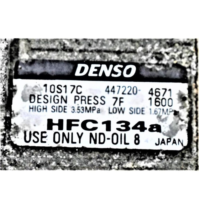 Κομπρεσέρ Aircondition - A/C Ford Maverick - Mazda Tribute 2.3 16V L3 2005-2012 DENSO 10S17C   447220-4671 HFC134a