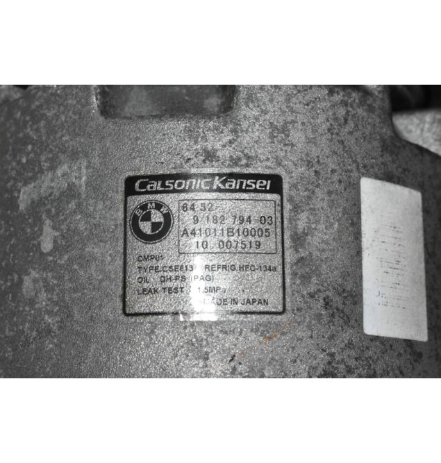 Κομπρεσέρ Aircondition - A/C Bmw 1.6 116i 316i 122PS N43B16AA 2007-2011 CALSONIC 9182794-03 A41011B10005