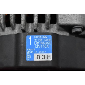 Δυναμό Nissan Qashqai 2.0 141PS MR20 2007-2012 23100-EN00B LR1140-802E 140A