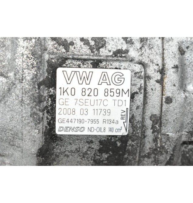 Κομπρεσέρ Aircondition Volkswagen Golf IV 1.4cc TSI BLG 2008-2013 DENSO 1K0820859M GE447190-7955 (Μικρό Σπάσιμο στην Τροχαλια)