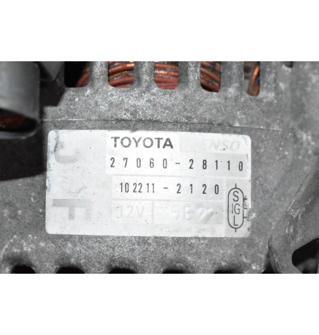 Δυναμό Toyota RAV4 1AZ 2.0 90A 2001-2005 27060-28110 102211-2120