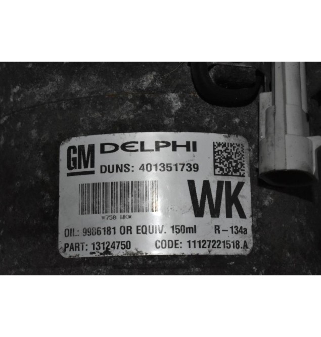 Κομπρεσέρ Aircondition - A/C Opel Zafira 1.8 16V-Astra H 1.8 Z18XER 2004-2010 DELPHI 13124750