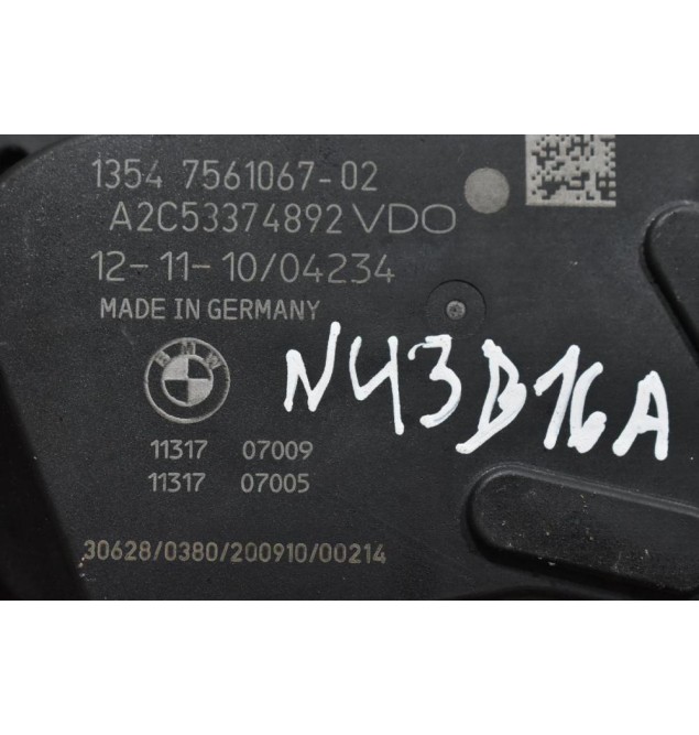 Πεταλούδα Γκαζιού Bmw 3 E87 E90 N43B16 2005-2010 A2C53374892 7561067-02