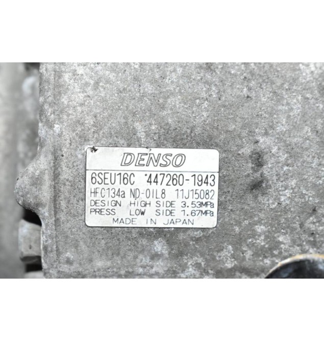 Κομπρεσέρ Aircondition - A/C Κλιματισμός Toyota Corolla 3ZR 2010-2018 DENSO 447260-1943