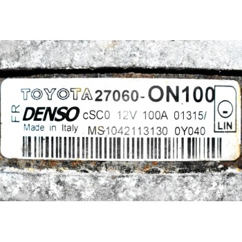 Δυναμό Toyota Yaris - Corolla - Auris 1ND 2005-2012 DENSO 27060-ON100 MS1042113130