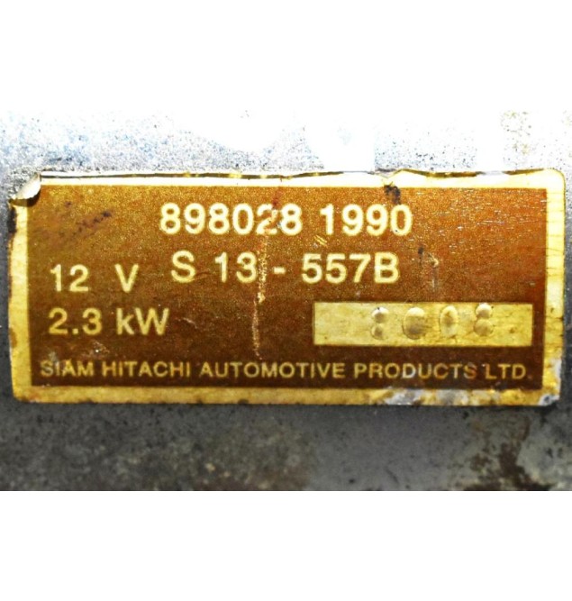 Μίζα Isuzu D-Max 3.0D 4JJ1 2007-2012 S13557B 898028-1990 (9 Δόντια)