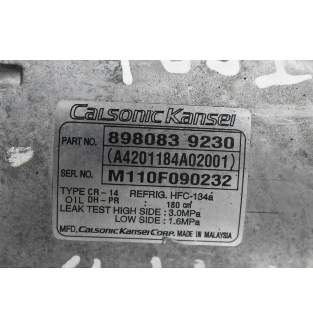Κομπρεσέρ Aircondition Isuzu D-Max 4JJ1 2002-2012 CALSONIC 8980839230