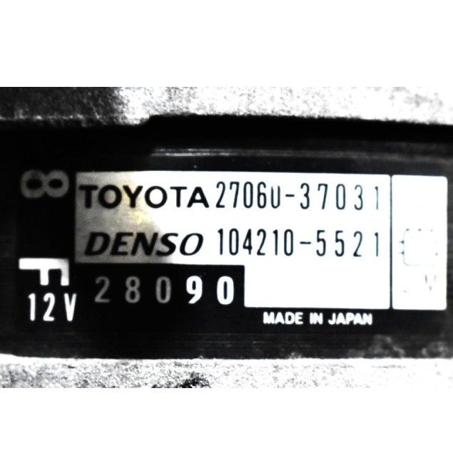 Δυναμό Toyota RAV4 2.0 3ZR 2009-2015 27060-37031 104210-5521