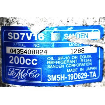 Κομπρεσέρ Aircondition - A/C Volvo V50 1.6 Turbo Diesel D4164T 2005-2012 SANDEN 3M5H-19D629-TA 1288