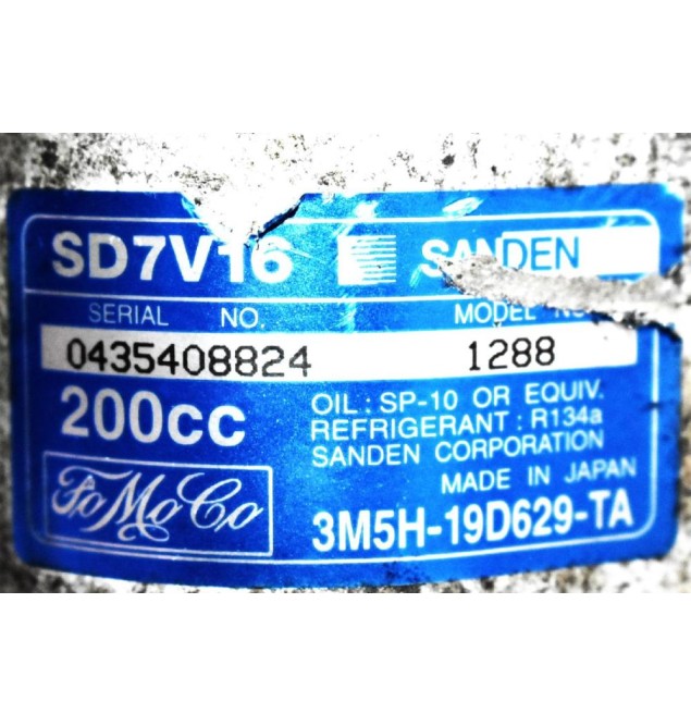 Κομπρεσέρ Aircondition - A/C Volvo V50 1.6 Turbo Diesel D4164T 2005-2012 SANDEN 3M5H-19D629-TA 1288