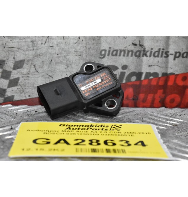Αισθητήρας MAP Audi A4 2.0 CDN 2008-2015 BOSCH 0261230209 038906051E