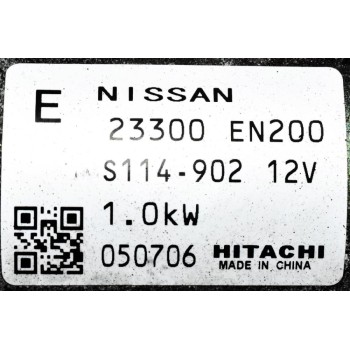 Μίζα Nissan Qashqai 2.0 MR20 2006-2015 23300-EN200 HITACHI 12V
