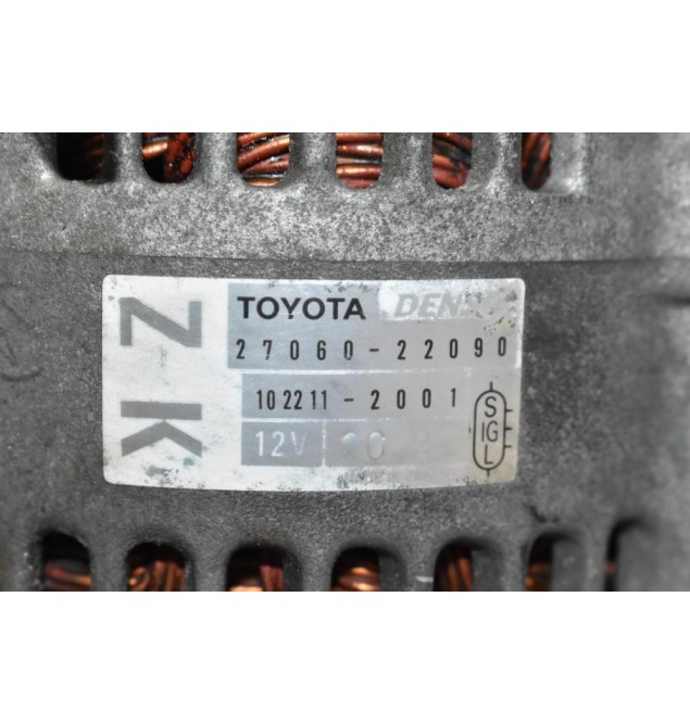 Δυναμό Toyota Celica 1.8 2ZZ 2001-2010 DENSO 27060-22090 102211-2001