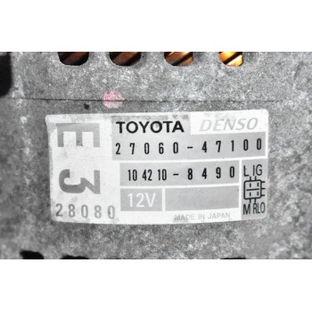 Δυναμό Toyota Yaris 1.3 1NR 2010-2015 DENSO 27060-47100 104210-8490 12V
