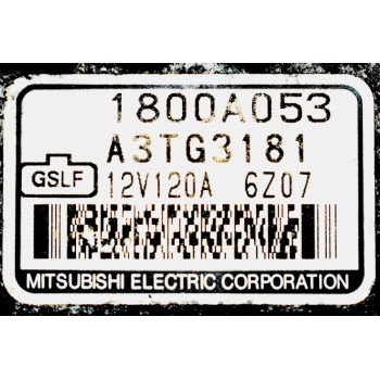 Δυναμό Mitsubishi Outlander 2.4 4B12 2007-2012 1800A053 A3TG3181 120A