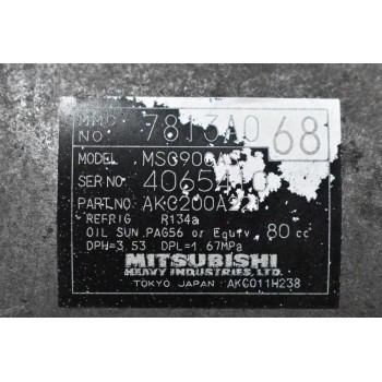 Κομπρεσέρ Aircondition - A/C Mitsubishi Outlander 2.0 BSY / 2.4 4B12 2007-2012 7813A068 MSC90CAS AKC200A221