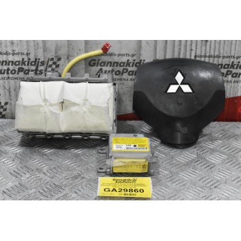 Σετ Αερόσακων Χωρίς Ζώνες Ασφαλείας Mitsubishi L200 KB4 2006-2015 MN123965ZZ 7030A217XB 8635A149