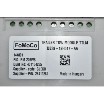 Μονάδα Ελέγχου Ford Ranger Wildtrak 2013-2018 DB39-19H517-AA